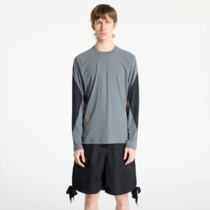 Póló Reebok Longsleeve Run Tee UNISEX Grey 3/ Washed Black S-alacsony-ár