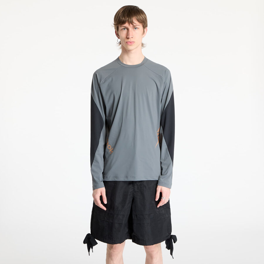 Póló Reebok Longsleeve Run Tee UNISEX Grey 3/ Washed Black S-alacsony-ár