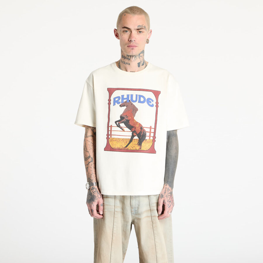 Póló Rhude Cadre Tee Vintage White M-alacsony-ár