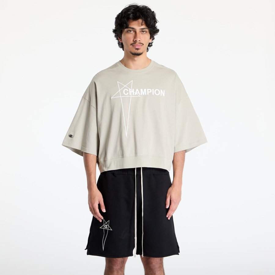 Póló Rick Owens DRKSHDW x Champion Tommy Cropped Tee Pearl XXL-alacsony-ár