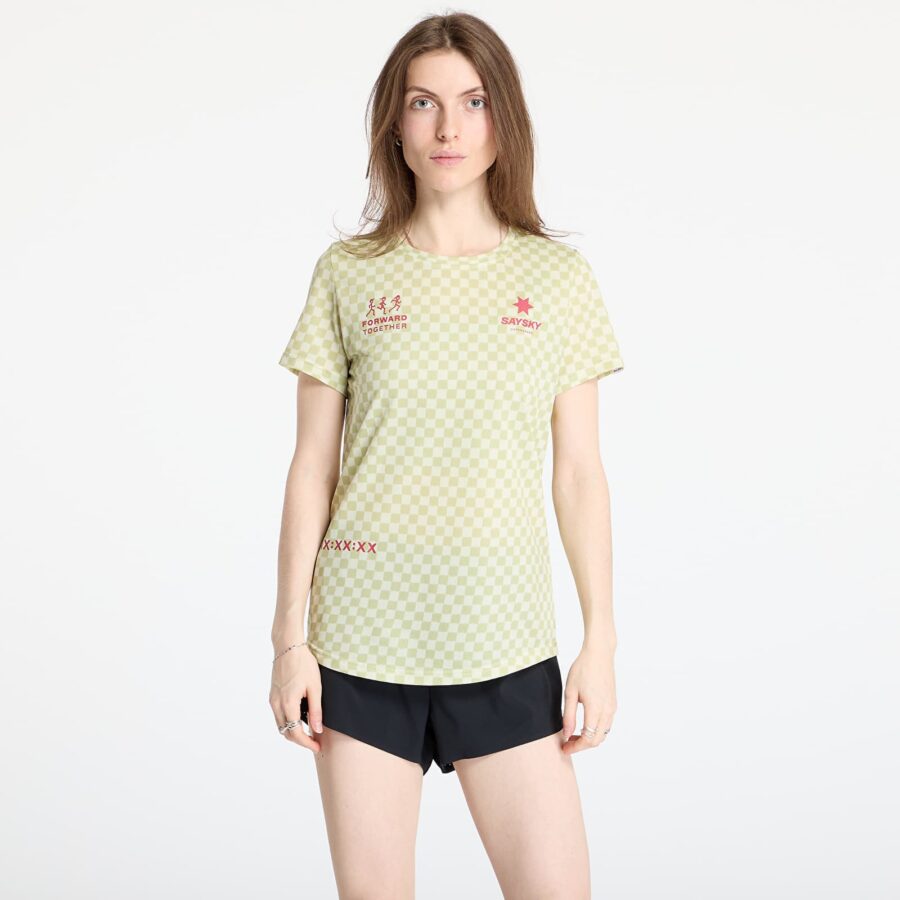 Póló SAYSKY Checker Combat T-Shirt Green Aop XS-alacsony-ár