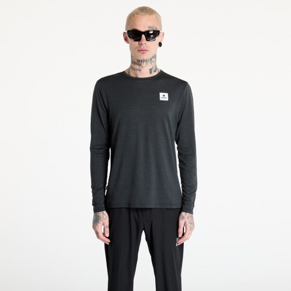 Póló SAYSKY Clean Pace Long Sleeve T-Shirt Black S-alacsony-ár