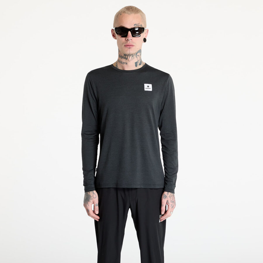 Póló SAYSKY Clean Pace Long Sleeve T-Shirt Black S-alacsony-ár