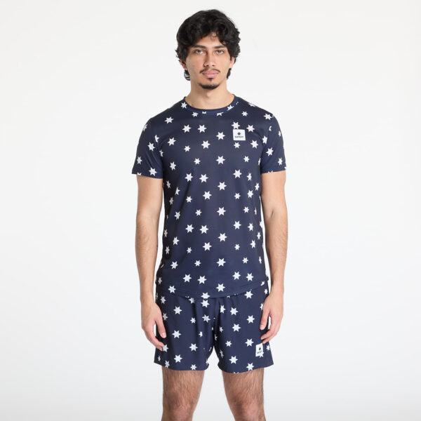 Póló SAYSKY Star Combat T-Shirt Blue/ White Aop M-alacsony-ár