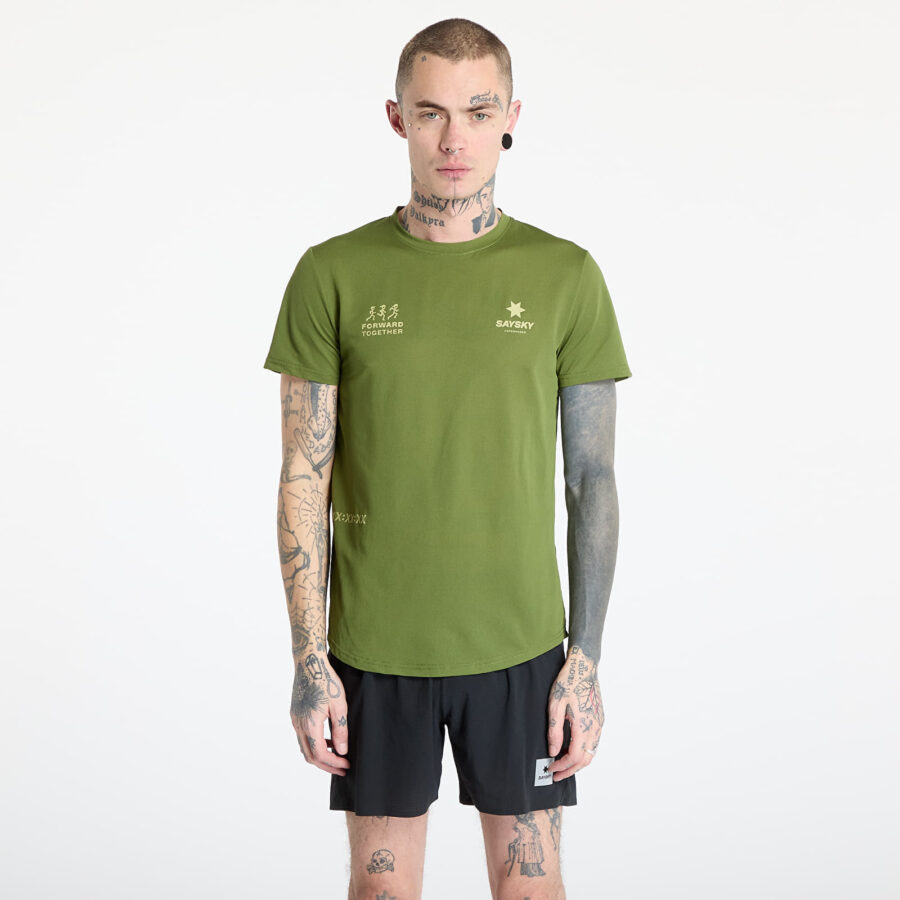 Póló SAYSKY Statement Combat T-Shirt Green M-alacsony-ár