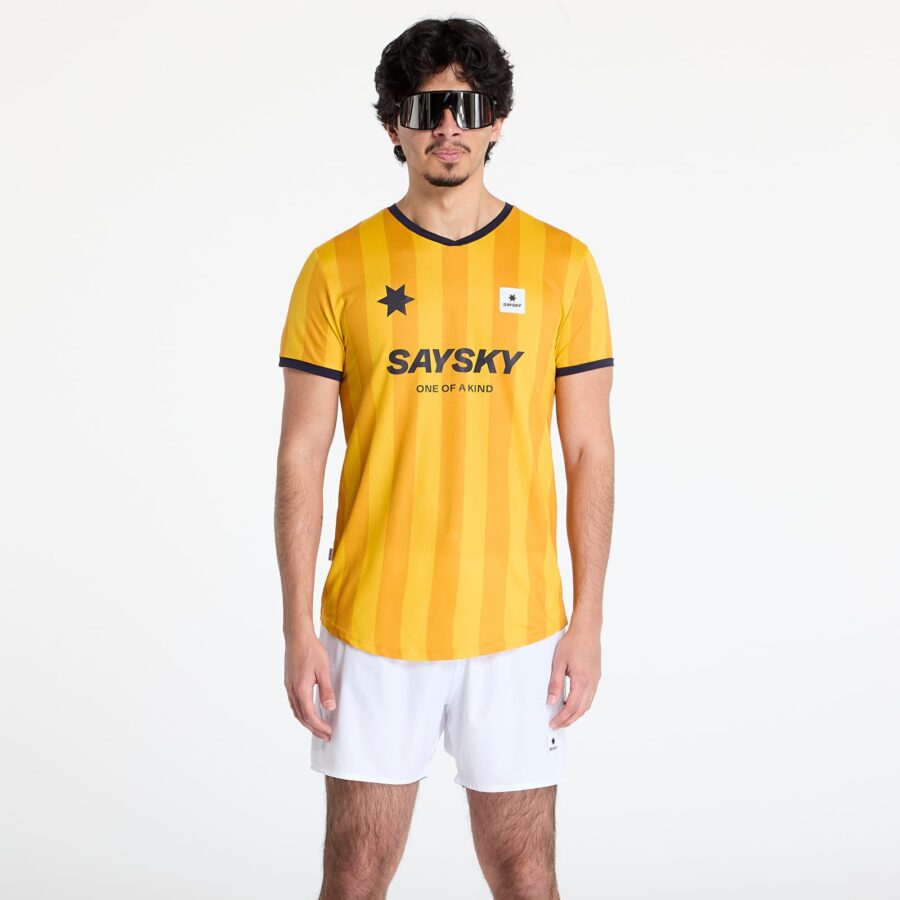 Póló SAYSKY Stripe Combat T-Shirt Yellow Aop S-alacsony-ár