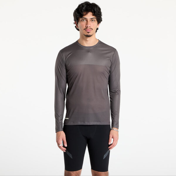 Póló SOAR Men's Long Sleeve Hot Weather T-Shirt Black/ Grey S-alacsony-ár