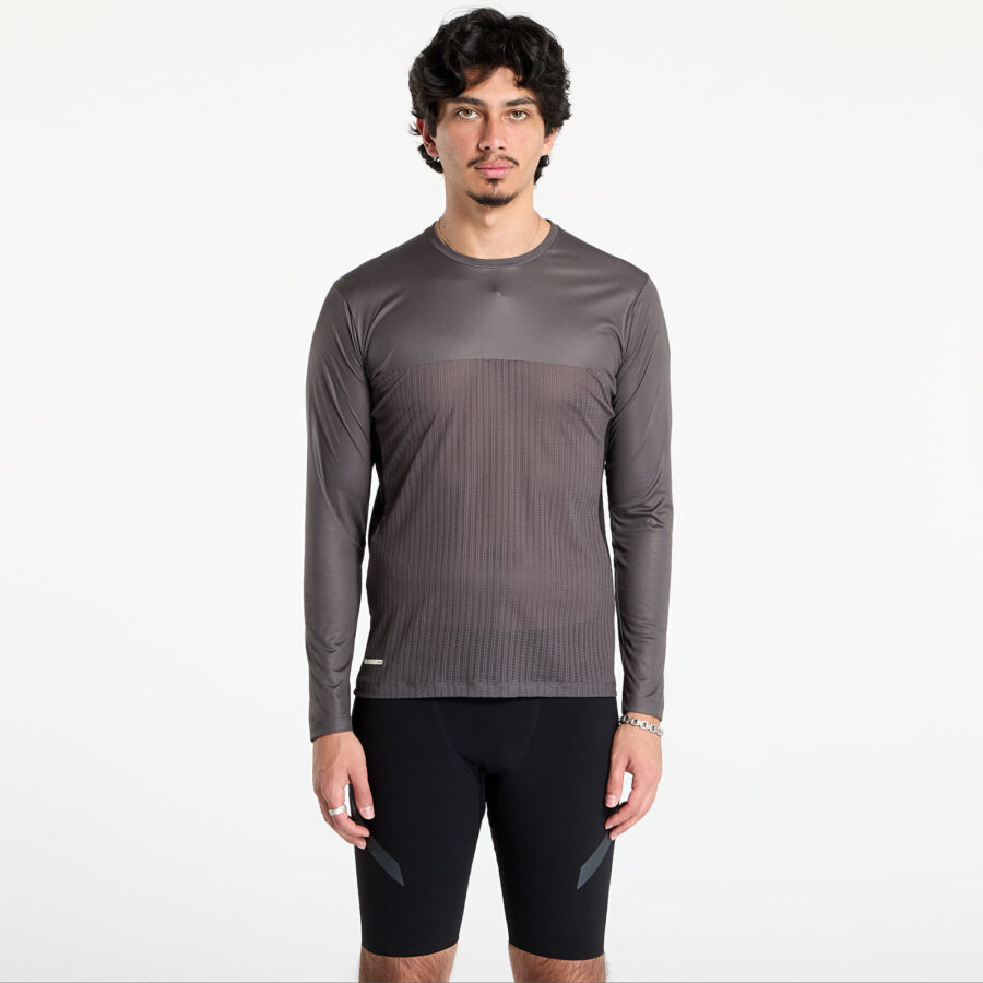 Póló SOAR Men's Long Sleeve Hot Weather T-Shirt Black/ Grey S-alacsony-ár