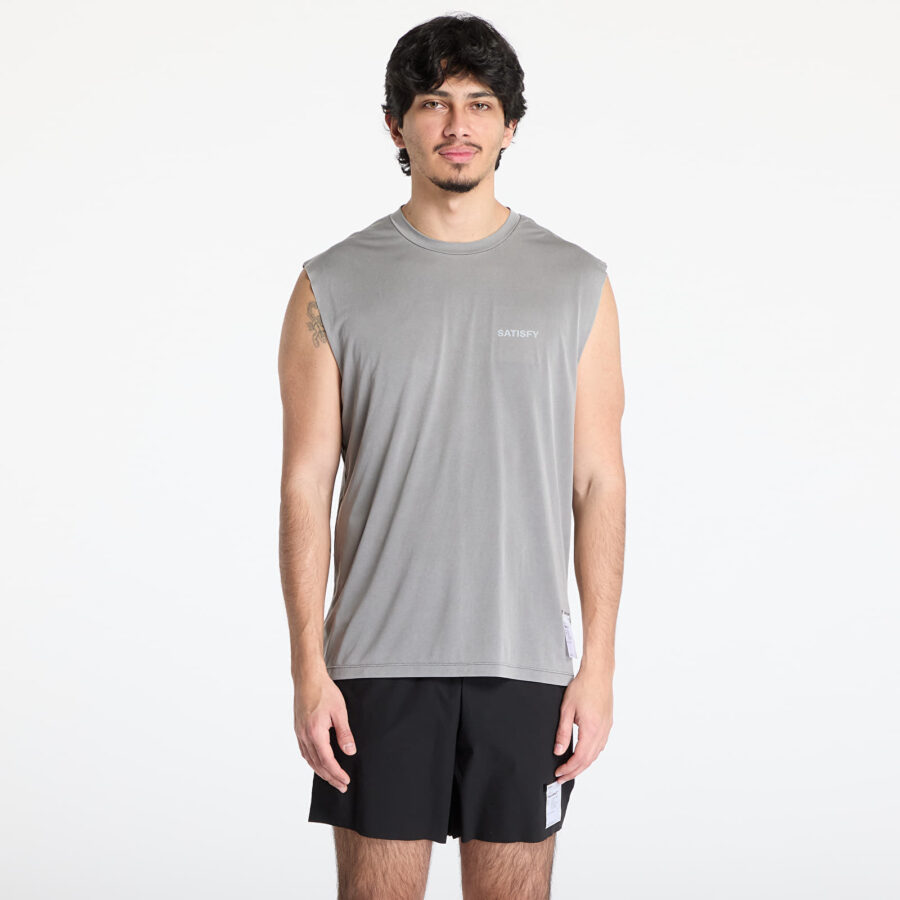 Póló Satisfy AuraLite Muscle Tee Mineral Graphite S-alacsony-ár