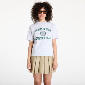 Póló Sporty & Rich Varsity Crest T-Shirt Heather Gray L-alacsony-ár