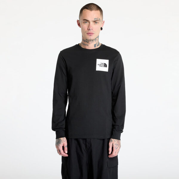 Póló The North Face Longsleeve Fine Tee TNF Black S-alacsony-ár