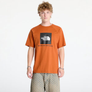Póló The North Face M S/S Raglan Redbox Tee Earthen Copper M-alacsony-ár