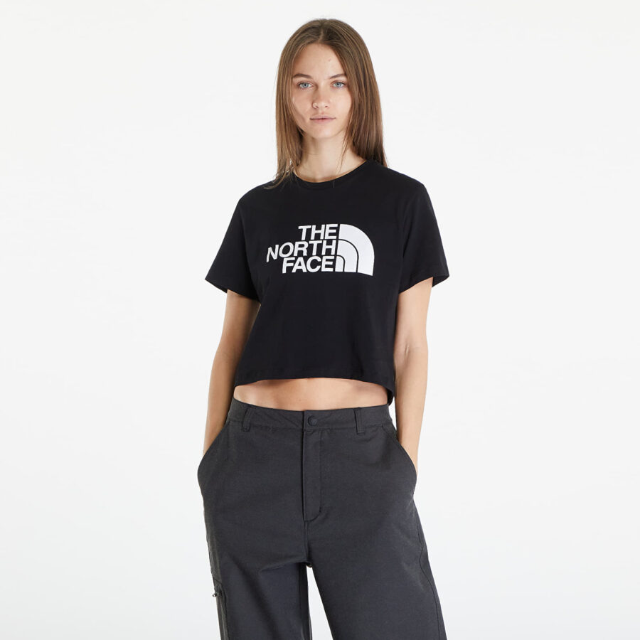 Póló The North Face S/S Cropped Easy Tee TNF Black L-alacsony-ár