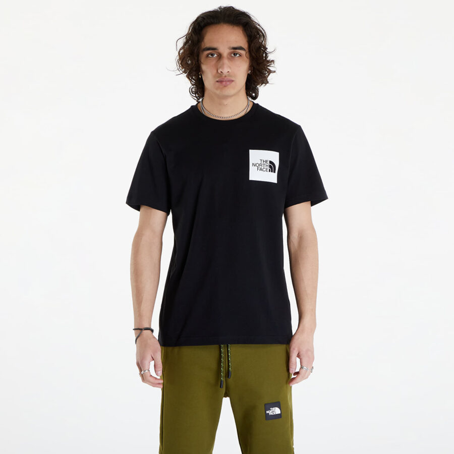 Póló The North Face S/S Fine Tee TNF Black M-alacsony-ár