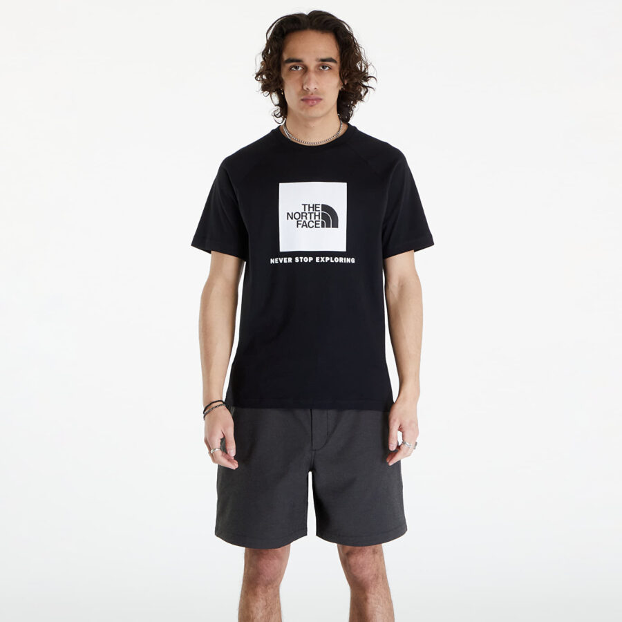 Póló The North Face S/S Raglan Redbox Tee TNF Black L-alacsony-ár