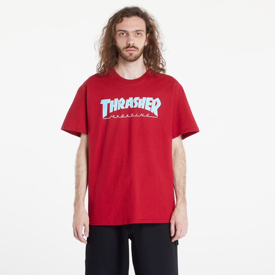 Póló Thrasher Outlined T-Shirt Cardinal S-alacsony-ár