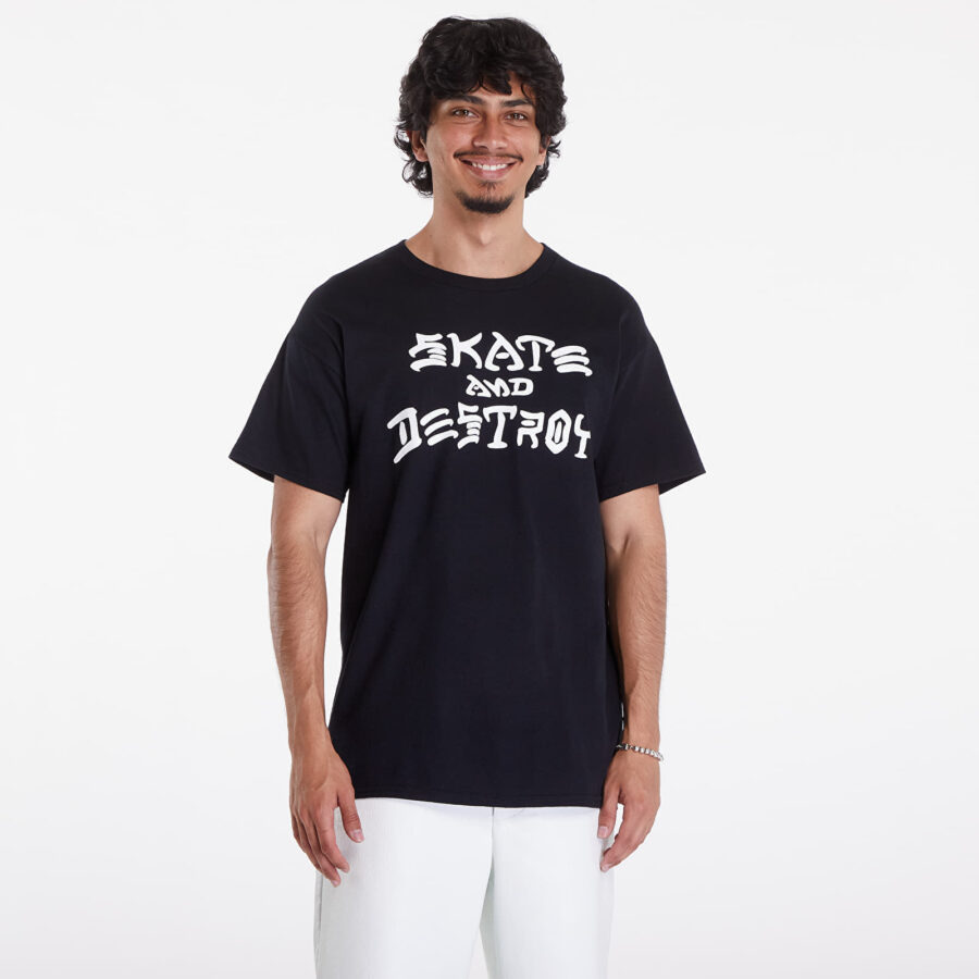 Póló Thrasher Skate And Destroy T-Shirt Black S-alacsony-ár