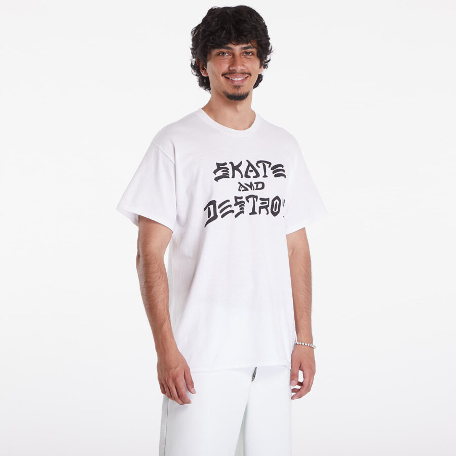 Póló Thrasher Skate And Destroy T-Shirt White S-alacsony-ár