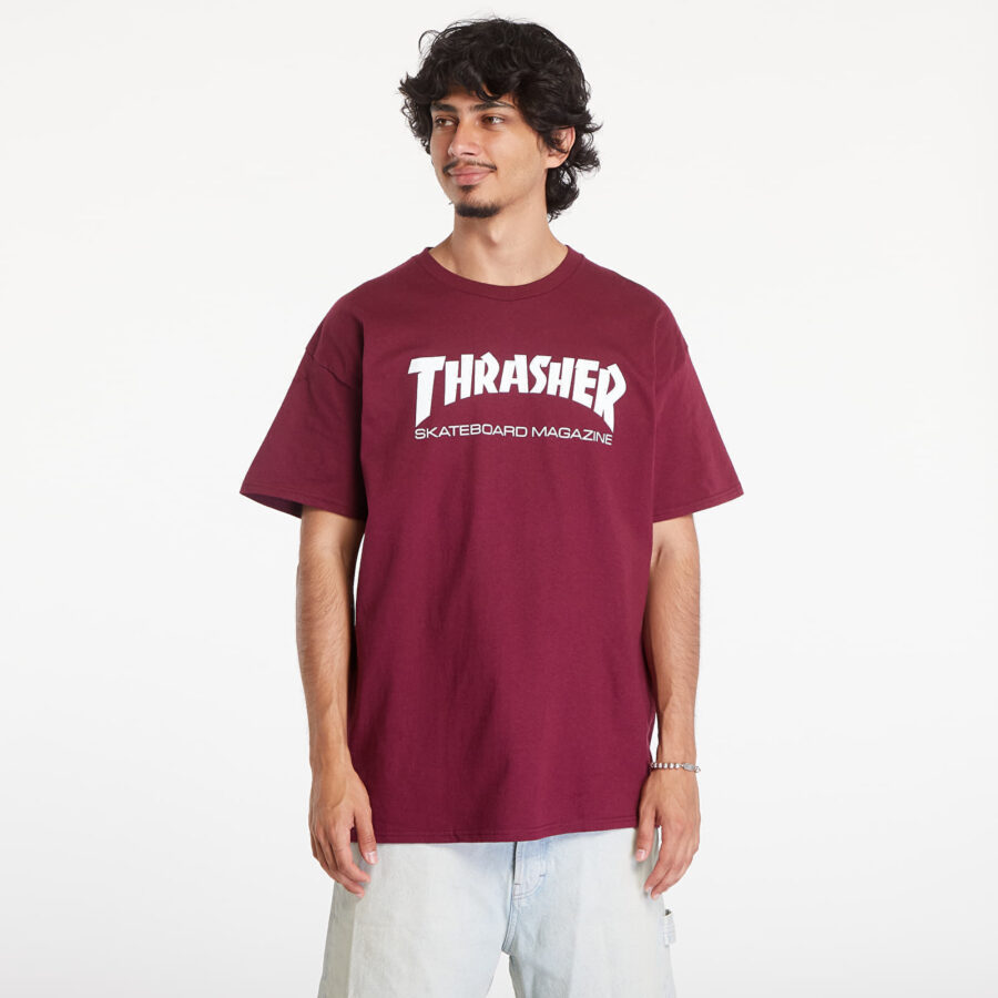 Póló Thrasher Skate Mag T-Shirt Maroon S-alacsony-ár