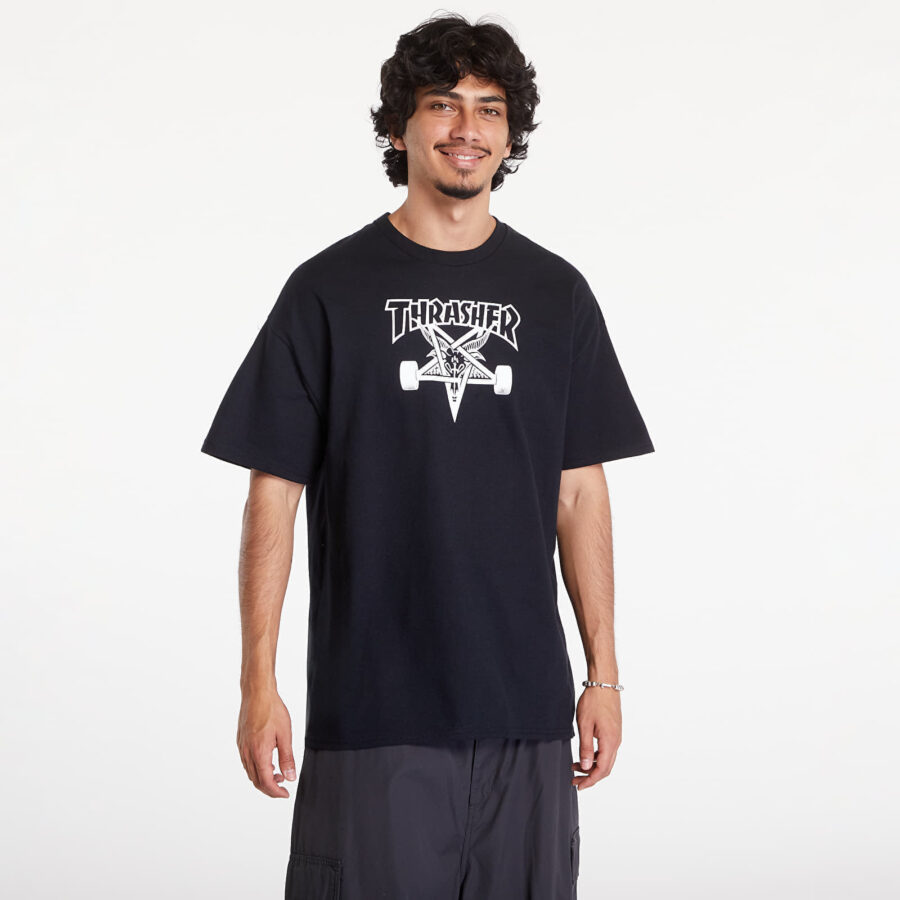 Póló Thrasher Skategoat T-Shirt Black S-alacsony-ár
