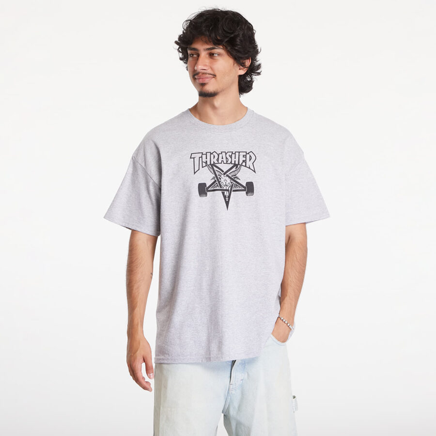 Póló Thrasher Skategoat T-Shirt Gray M-alacsony-ár