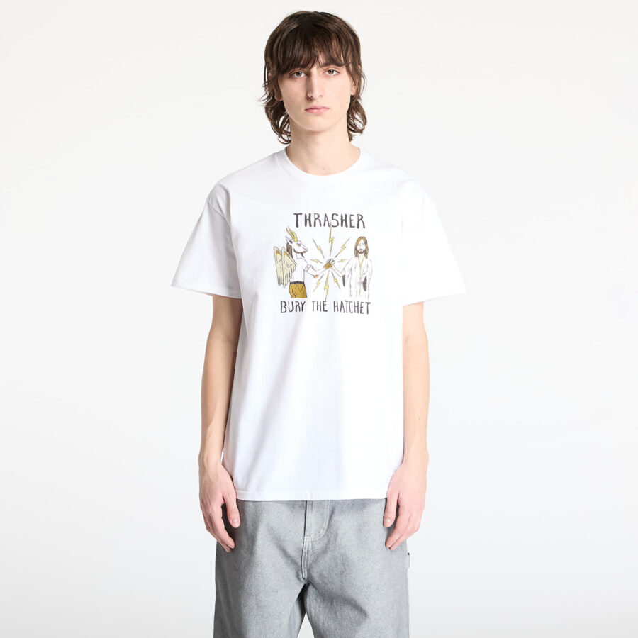 Póló Thrasher x Toy Machine B.T.H. T-Shirt White M-alacsony-ár