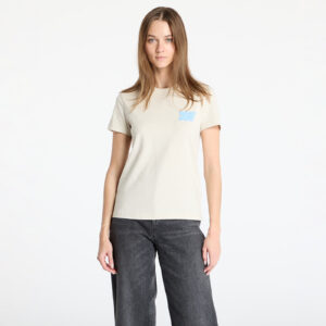 Póló Tommy Jeans Reg Tj Bubble Tee Beige S-alacsony-ár