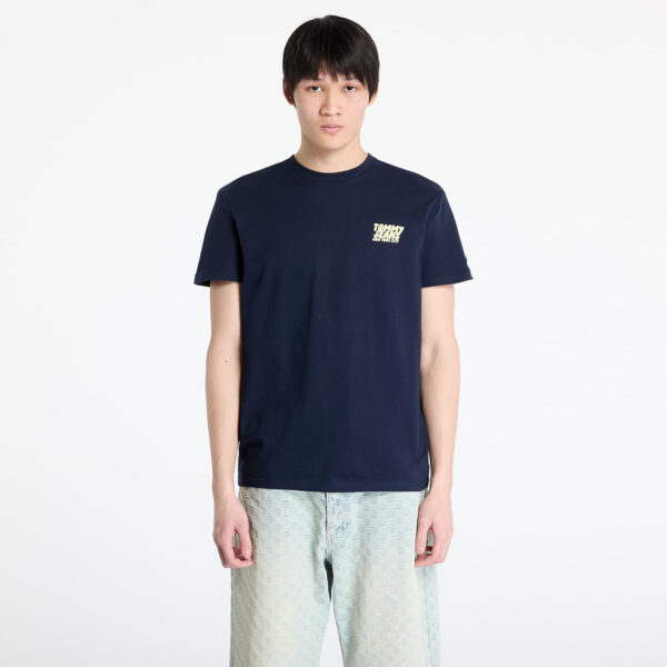 Póló Tommy Jeans Regular Bubble Back Tee Blue S-alacsony-ár