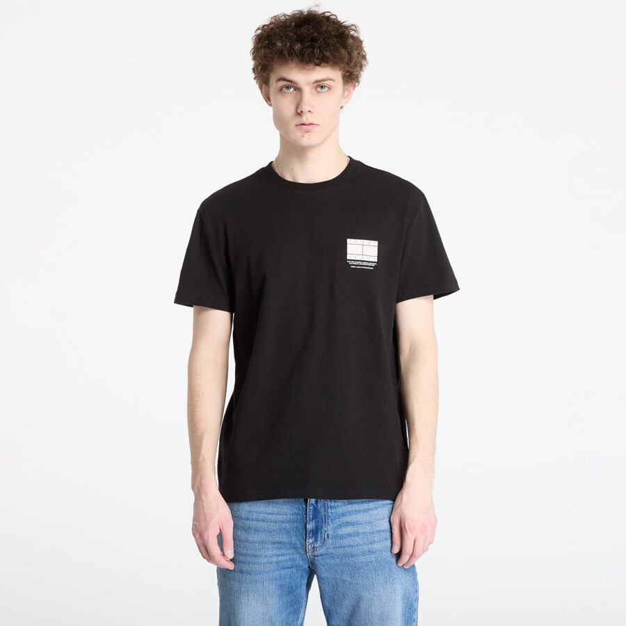 Póló Tommy Jeans Regular Dna Graphic Tee Black S-alacsony-ár