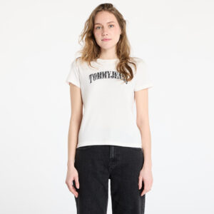 Póló Tommy Jeans Regular Floral Varsity Tee White XS-alacsony-ár