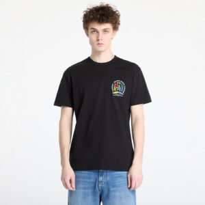 Póló Tommy Jeans Regular Pop Crest Tee Black S-alacsony-ár