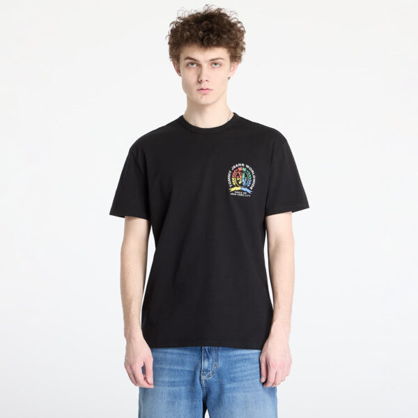 Póló Tommy Jeans Regular Pop Crest Tee Black S-alacsony-ár