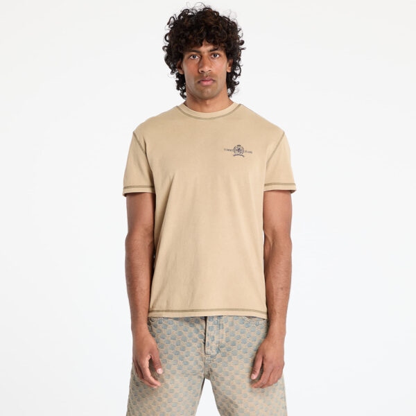 Póló Tommy Jeans Regular Small Tonal Tee Beige S-alacsony-ár