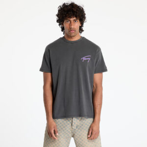 Póló Tommy Jeans Relaxed Faded Graphic Tee Black S-alacsony-ár