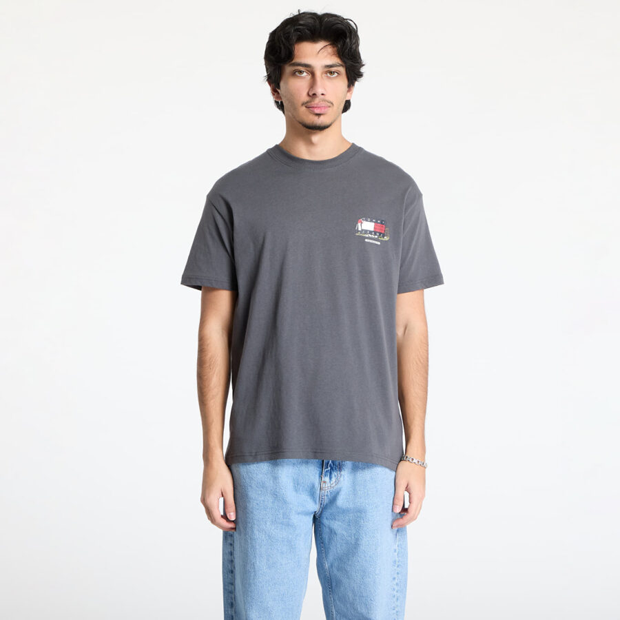 Póló Tommy Jeans Relaxed Novelty 1 Tee Gray S-alacsony-ár