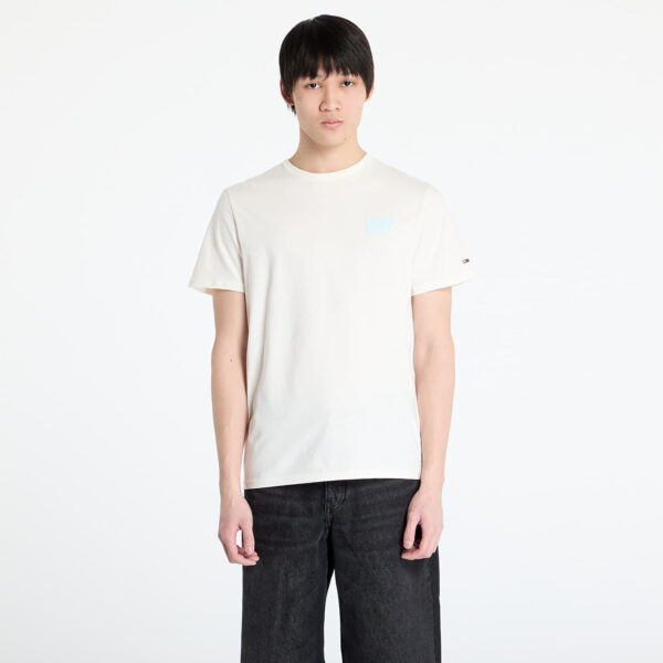 Póló Tommy Jeans Slim Bubble Print Tee White L-alacsony-ár