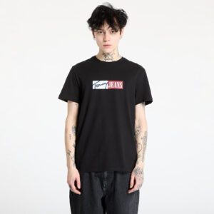 Póló Tommy Jeans Slim Entry Graphic Tee Black M-alacsony-ár