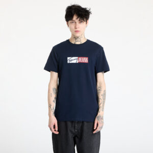 Póló Tommy Jeans Slim Entry Graphic Tee Blue S-alacsony-ár