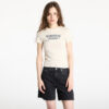 Póló Tommy Jeans Slim Essential Tee Beige S-alacsony-ár