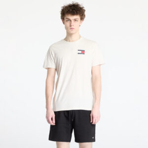 Póló Tommy Jeans Slim Essential Tee Beige S-alacsony-ár