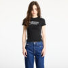 Póló Tommy Jeans Slim Essential Tee Black S-alacsony-ár