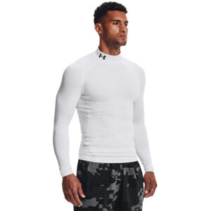 Póló Under Armour CG Armour Comp Mock White/ Black S-alacsony-ár