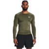 Póló Under Armour HG Armour Comp LS Green XXL-alacsony-ár