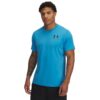 Póló Under Armour Heatgear Fitted SS Tee Ether Blue/ Black S-alacsony-ár