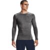 Póló Under Armour Hg Armour Comp LS Carbon Heather/ Black S-alacsony-ár