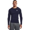 Póló Under Armour Hg Armour Comp LS Midnight Navy/ White S-alacsony-ár