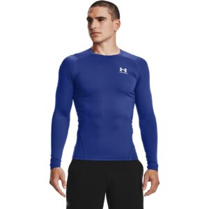 Póló Under Armour Hg Armour Comp LS Royal/ White S-alacsony-ár
