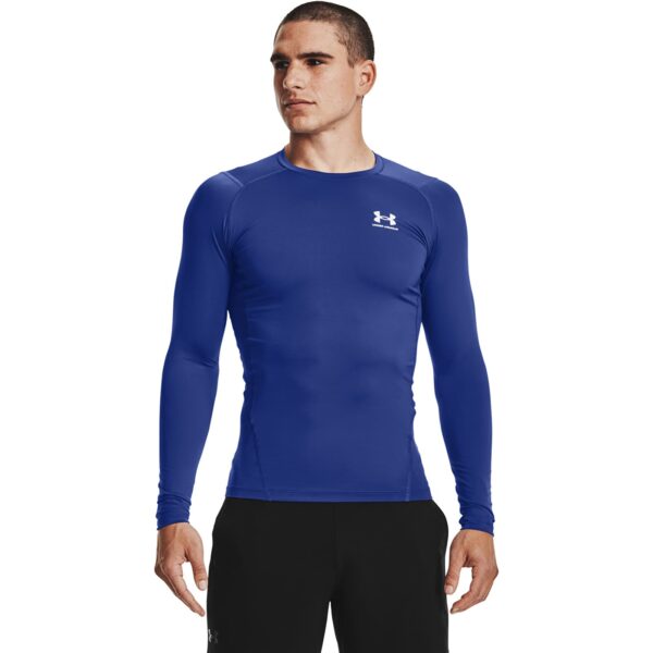 Póló Under Armour Hg Armour Comp LS Royal/ White S-alacsony-ár