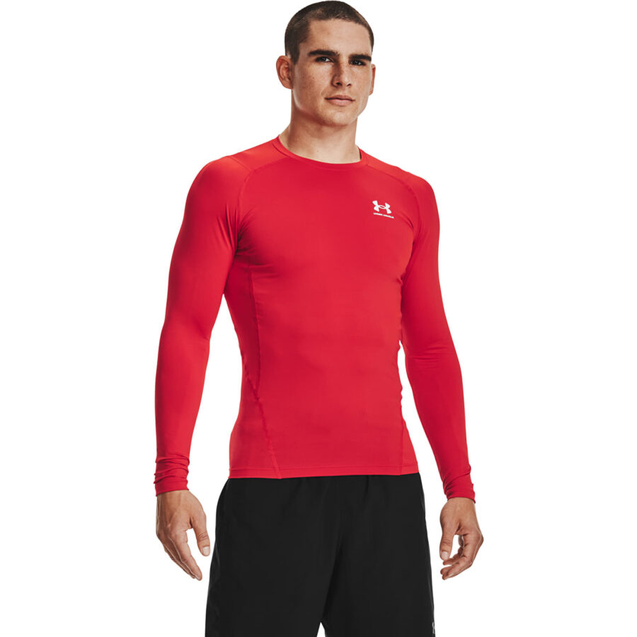 Póló Under Armour Hg Armour Comp Ls Red XS-alacsony-ár
