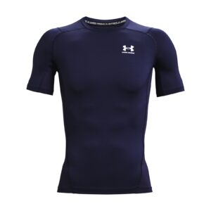 Póló Under Armour Hg Armour Comp SS Midnight Navy/ White XS-alacsony-ár